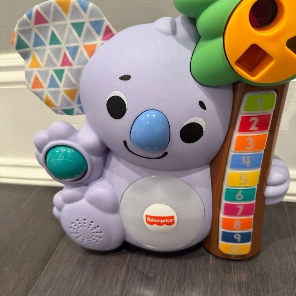 Fisher-Price Linkimals Purple Counting Koala with Green Electronic Learning Toy
